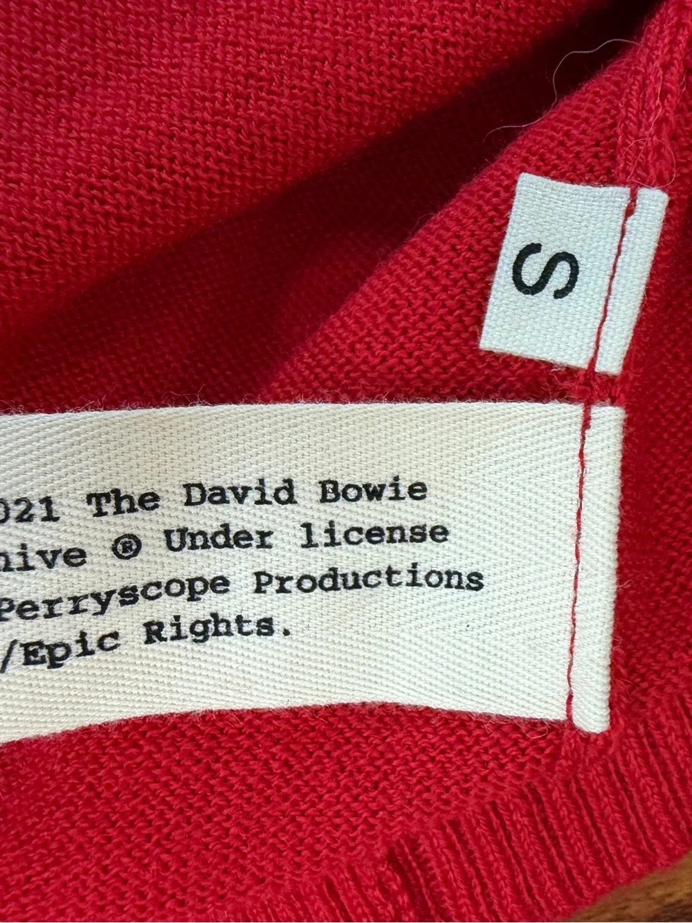 Stoned Immaculate x David Bowie Let’s Dance sweater 10th Anniversary Edition